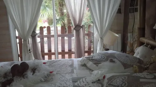 Pretty Wooden House with Jacuzzi, Air Conditioning, Heated Pool, Bicycles, Internet Hotels in Biscarrosse