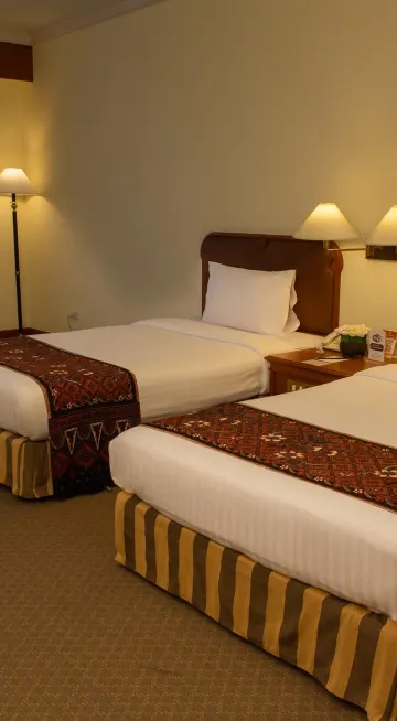 ห้องดีลักซ์เตียงแฝดพร้อมวิวท่าเรือเก่า