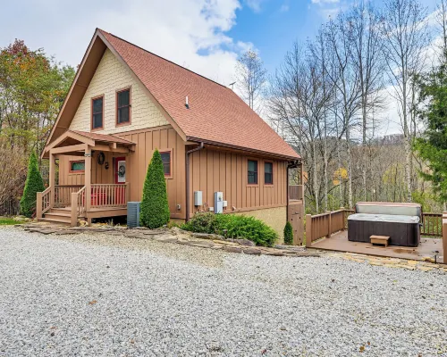 舒適的情侶度假屋帶熱水浴缸：狐狸嶺小屋 傑克遜縣酒店