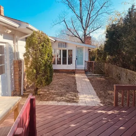 Indigo Blue modern open vibe on tree lined street