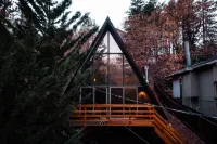Cozy Mid Century A- Frame Cabin Romantic + Hot tub