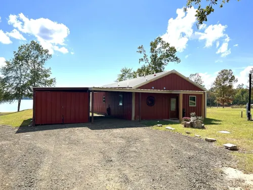Super clean Waterfront home with private boat launch and fishing pier on site.