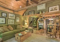 Falls View Cabin at Dennis Mill on designated trout stream.