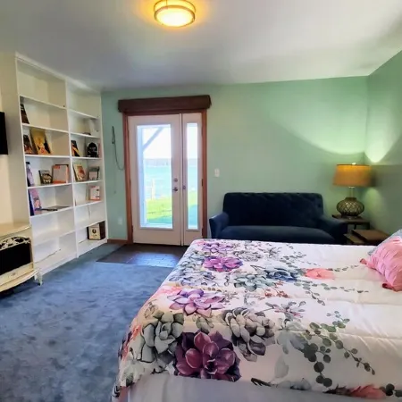 Ocean view modern guest suite with private beach access
