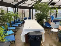 Charming Log Cabin Retreat with Flower Garden