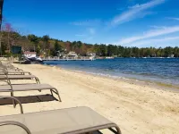 Misty Harbor Resort, Walk to Concerts at NH Bank Pavilion Beach on Lake Winni Hotels in Gilford