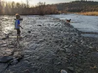 Private tent camping SITE#1  along the Salmon River on 165-acre Farm