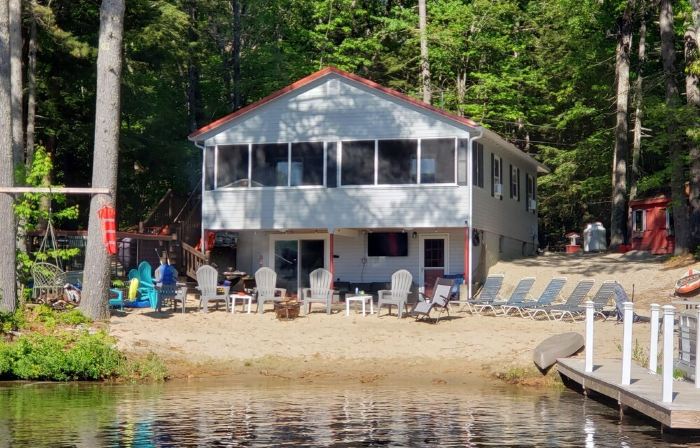 Waterfront!!! Gentle sloping beach highlights this updated waterfront home!