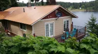 Waterfront House On Camp Bay, near Sandpoint with Dock and swimming area.