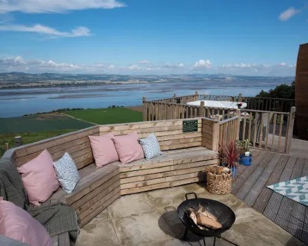 Seaview Cabin Sleeps 2 -Hot Tub - Parking Hoteles en Cupar