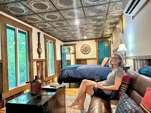 Starry Steampunk Wagon on Wolf Creek