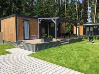 Modern mobile home with barrel sauna and whirlpool (WA104)