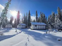 Cozy Fireside Cottage - White Goat