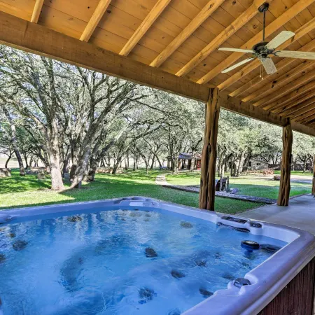 Riverfront Blanco Home w/ Shaded Porch + Hot Tub