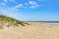 Oak Island Condo w/ Ocean View: Steps to Beach! - Beach