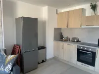 T1 Neuf Balcon 700 m de la mer Parking Wifi Draps