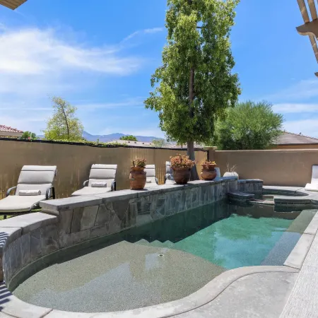 Designer Desert Oasis w/ Pool, Hot Tub, Outdoor Lounge the Riley by Avantstay