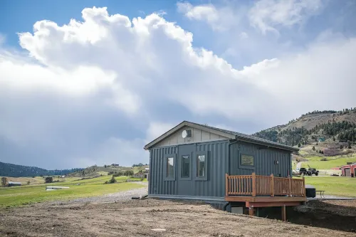Cozy Mountain Retreat, Studio Shipping Container Tiny Home