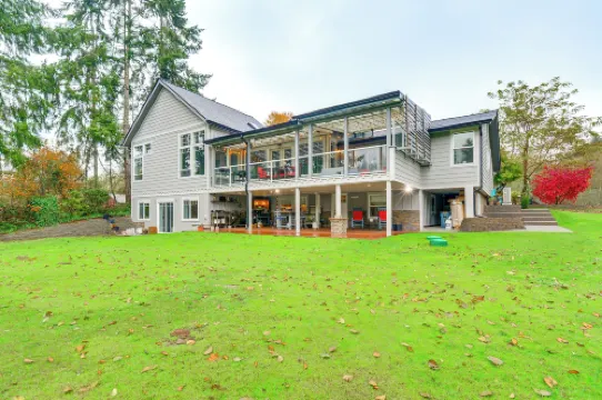 Peaceful Patio View! Waterfront Puget Sound Unit Hotels in Hansville