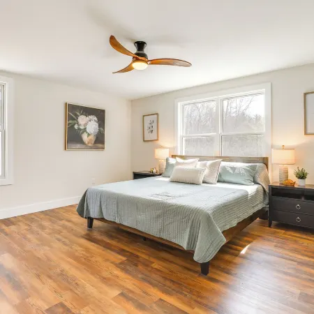 Walk to Beach & Sebago Lake: Luxe Family Getaway!