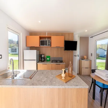 Premium caravan in Érezée with terrace