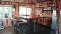 Wonderful Rustic Cabin, with Native Trees, with Rio Trancura, Equipped