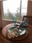 Cozy hidden gem tucked away where the mountains meet the sea.