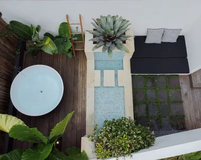 Exclusive use boutique luxury holiday residence with outdoor bath