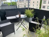 New vacation apartment with sunny balcony and large bicycle cellar