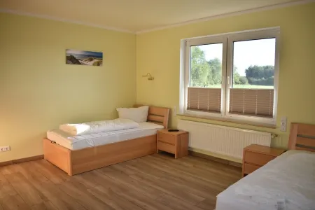 Haus zum Strand "Perle" in beautiful nature close to the Baltic Sea in Barendorf Отели в г. Дассов