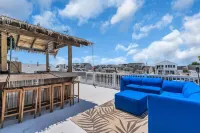 POOL, TIKI BAR, WATERFRONT  home, 8 LBI Beach passes in Mystic Island NJ