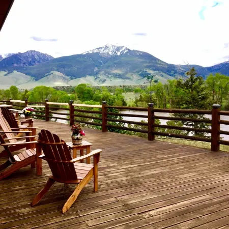 Stunning views right on the Majestic Yellowstone River!
