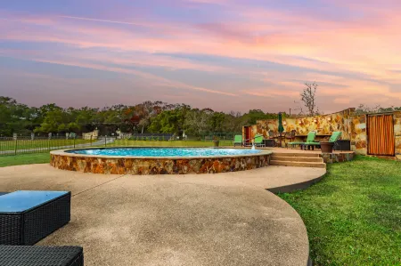 Inviting Pool and Game Room - Stunning Rustic Retreat