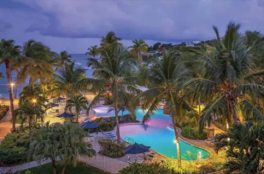 Beautiful Ocean View 2 Bed 2 Bath Condo above the Beach at Cowpet Bay East