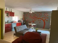 loft rojo vistas al mar