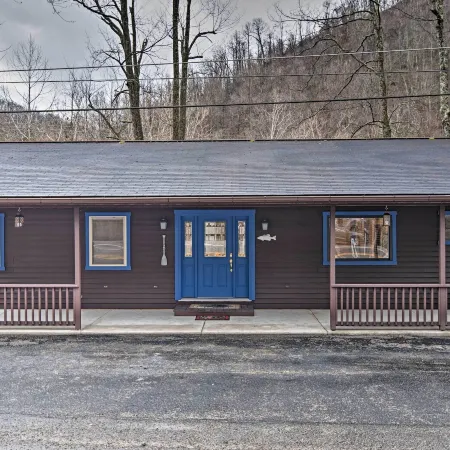 Riverfront Elkins Home w/ Fireplace & Deck!