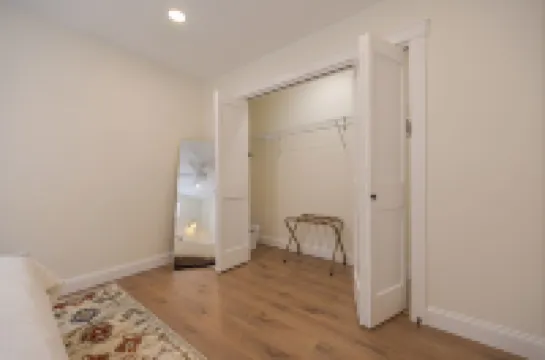 Serene 2-bedroom apartment with WiFi in Ellsworth with a backyard stream.