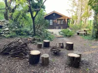 Cabaña de Ensueño en el Bosque y Junto al Mar. Ideal Pareja ,dos Niños y Mascota