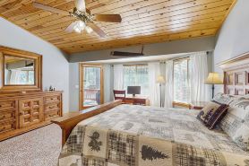 Fire Pit + Yard: Woodsy Retreat Near Woodland Lake