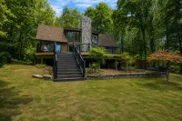 Enchanting Lakefront Oasis With Fire Pit, Generous Patio, Dock, & Amazing Views - 3-Star