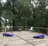 Waterfront home on a beautiful wooded, private1 acre lot on Sam Rayburn.