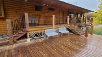 Cabin on Creek W/fire pit close to Ski, boat, fishing, Hike with large game room