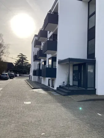 Modern apartment near the beach with beach chair