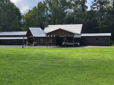 7. gorgeous creekfront lodge