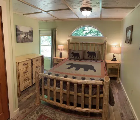 Cozy Chalet with First Lake access just minutes from town.  Great Location