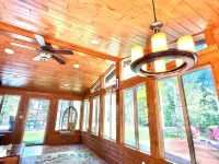 Hot Tub in the Forest Cozy Home on Peaceful Lake