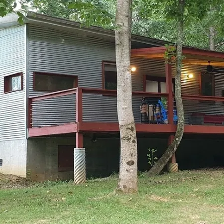 One of a kind cabin in the woods.  Quiet and private but close to everything.