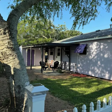 Bay view fisherman's cottage. Located in Seadrift, near Port O' Connor, TX.