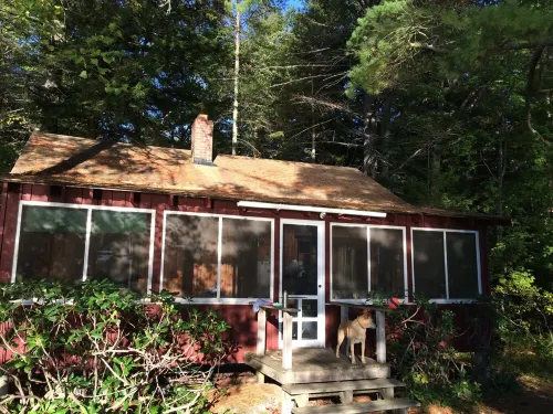 Charming Waterfront Cabin with Mountain View and Private Beach Access!
