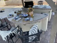 New! Desert LUX Oasis LARGE POOL SPA BBQ FIRE-PIT